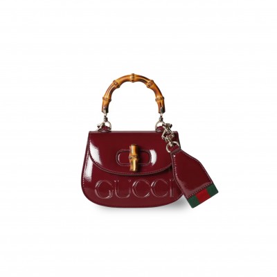 GUCCI BAMBOO 1947 MINI PYTHON BAG 786482 (17*12*7.5cm)
